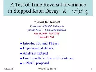 A Test of Time Reversal Invariance in Stopped Kaon Decay K + ? p 0 m + n ?