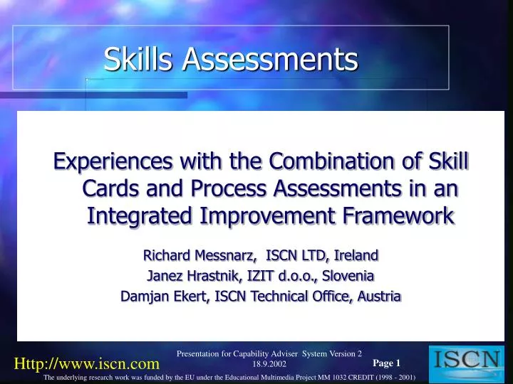 skills assessments