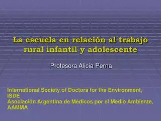 la escuela en relaci n al trabajo rural infantil y adolescente