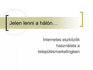 jelen lenni a h l n