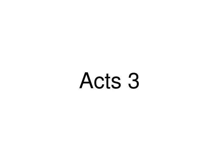 acts 3