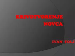 krivotvorenje novca