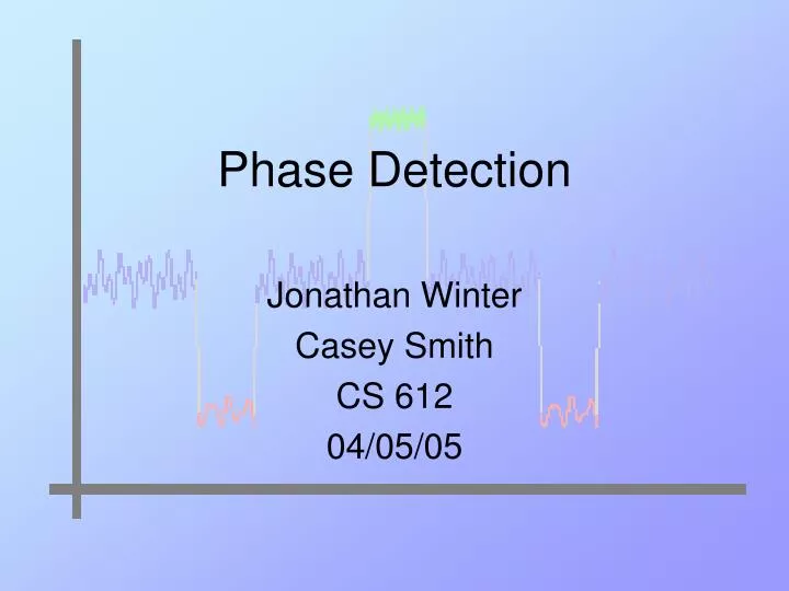 phase detection