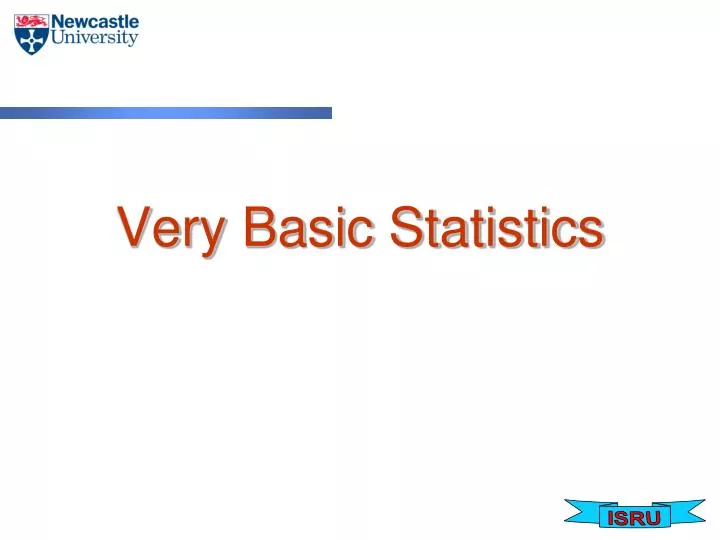 very basic statistics
