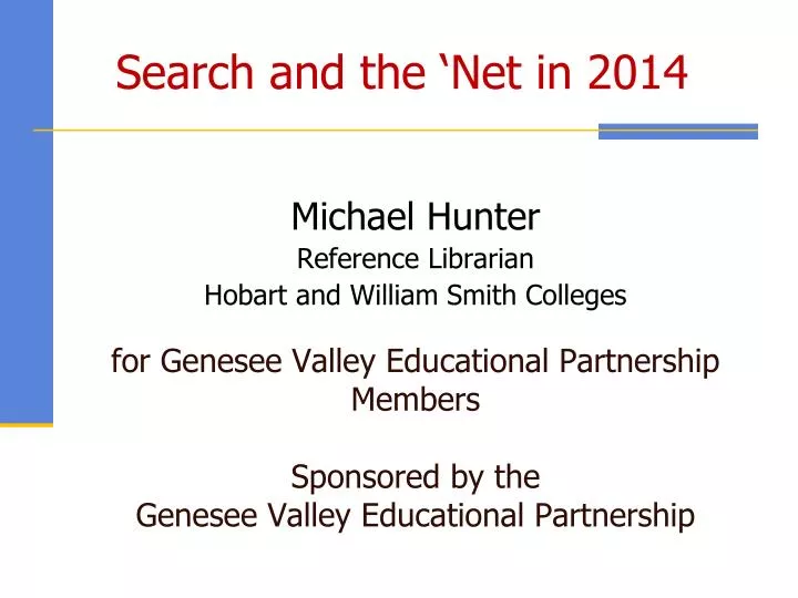 search and the net in 2014