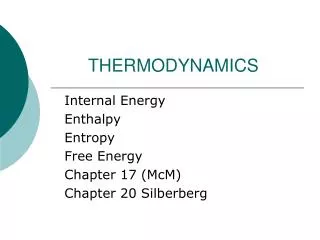 THERMODYNAMICS