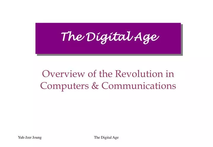 overview of the revolution in computers communications