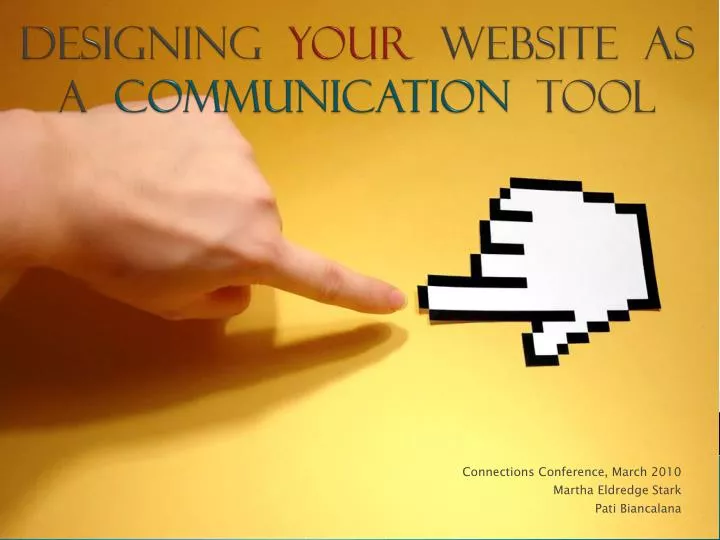 designing your website as a communication tool