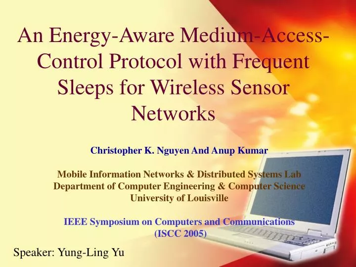 an energy aware medium access control protocol with frequent sleeps for wireless sensor networks