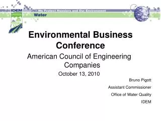 Environmental Business Conference