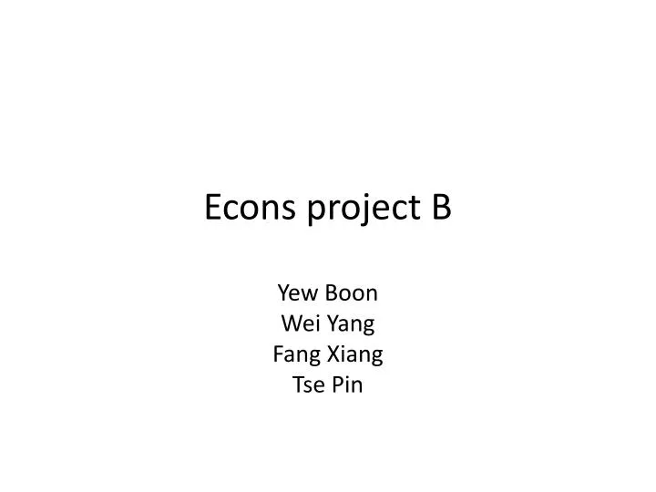 econs project b