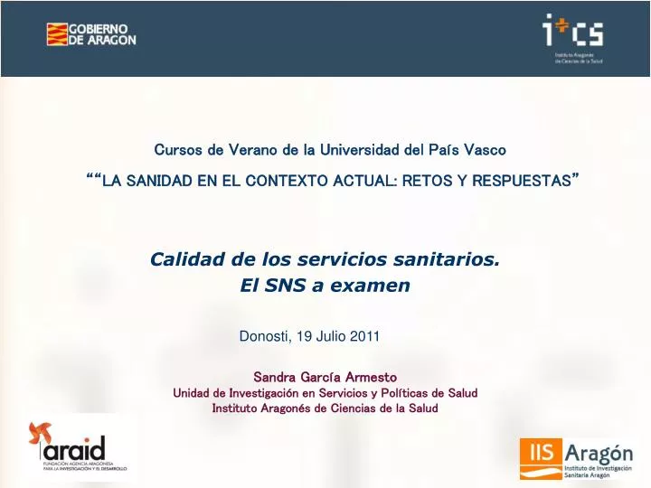 calidad de los servicios sanitarios el sns a examen