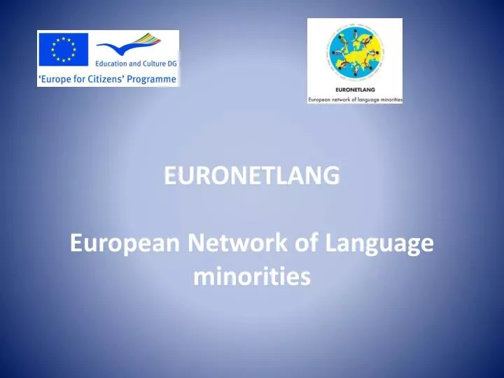 euronetlang european network of language minorities