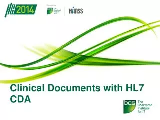Clinical Documents with HL7 CDA