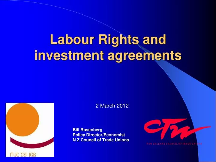 labour rights and investment agreements