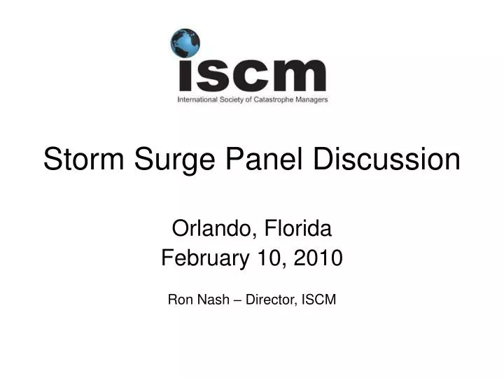 storm surge panel discussion