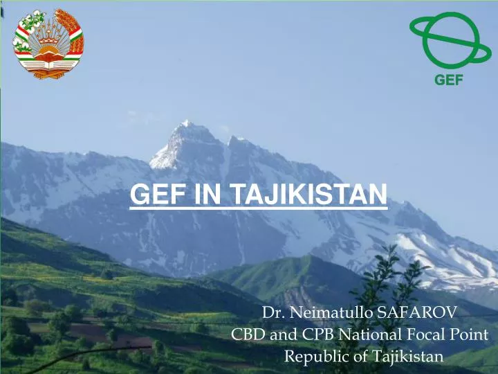 gef in tajikistan