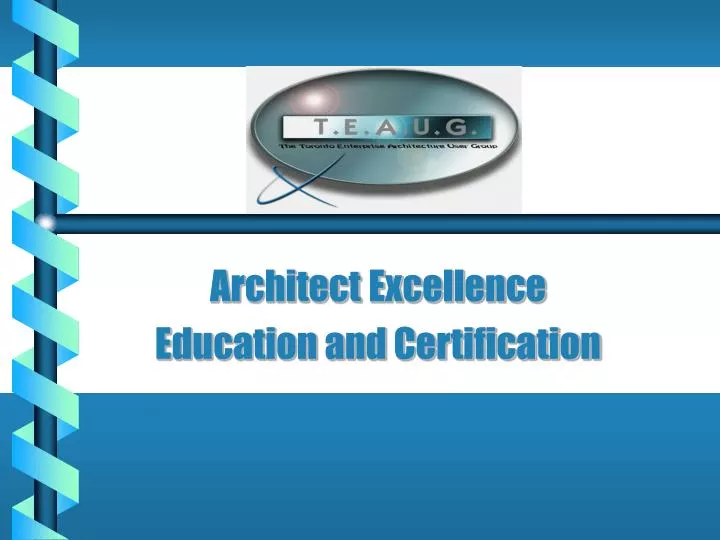 architect excellence education and certification