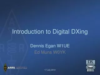 Introduction to Digital DXing