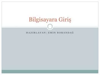 bilgisayara giri