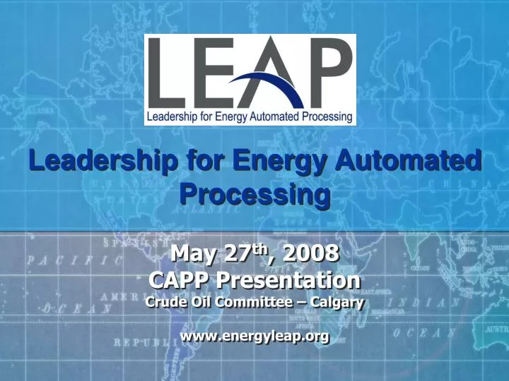 leadership for energy automated processing