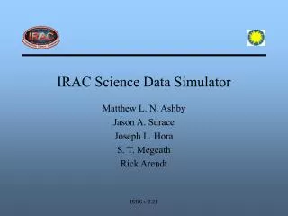IRAC Science Data Simulator