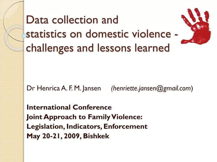 data collection and statistics on domestic violence challenges and lessons learned