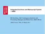 Enhancing Access to Library Archives with Integrated Cataloguing System - slide 1