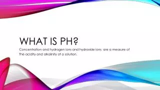 What is pH?