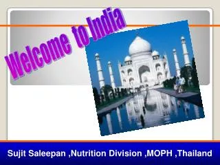 Sujit Saleepan ,Nutrition Division ,MOPH ,Thailand