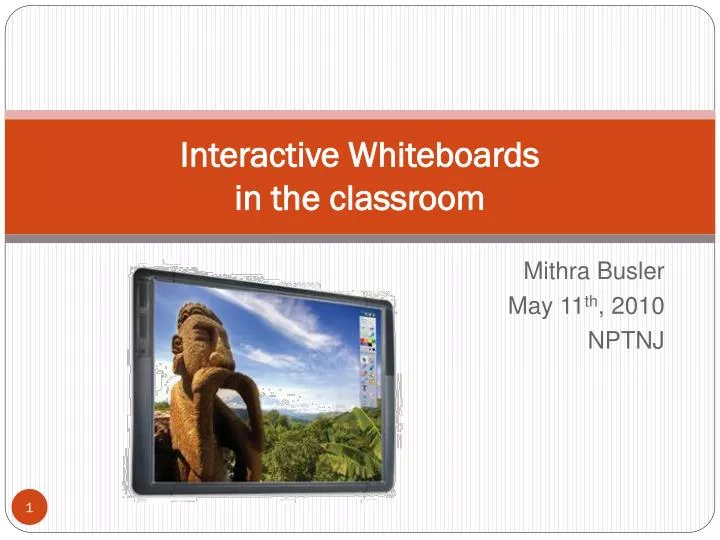 interactive whiteboards in the classroom