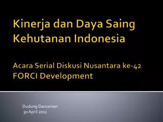 dudung darusman 3 0 april 2011