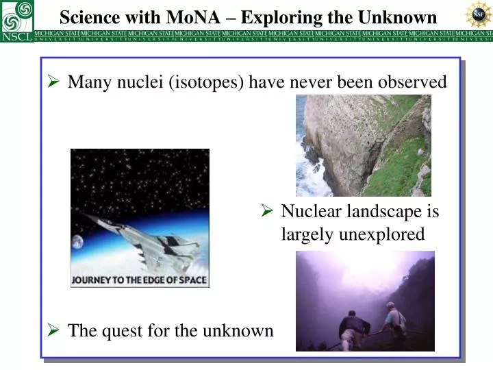 science with mona exploring the unknown