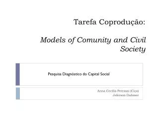 tarefa coprodu o models of comunity and civil society