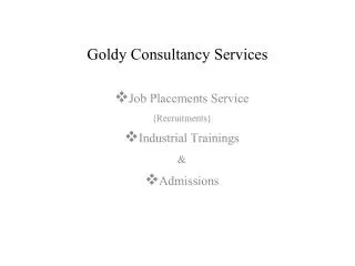 Goldy Consultancy Services