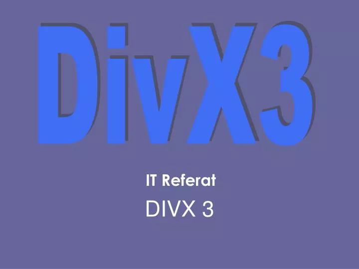 divx 3