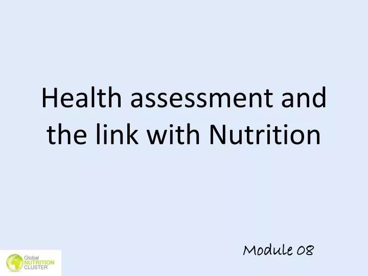 health assessment and the link with nutrition