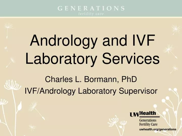 Ppt Andrology And Ivf Laboratory Services Powerpoint Presentation Free Download Id5168032 