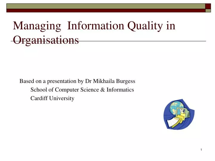 managing information quality in organisations