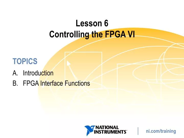 lesson 6 controlling the fpga vi