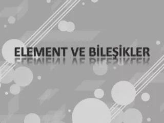 element ve b le kler
