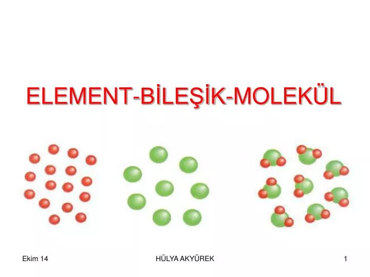 element b le k molek l