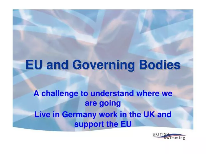 eu and governing bodies