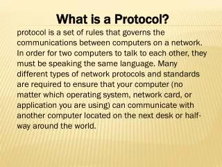 What is a Protocol?