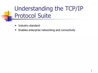 Understanding the TCP/IP Protocol Suite