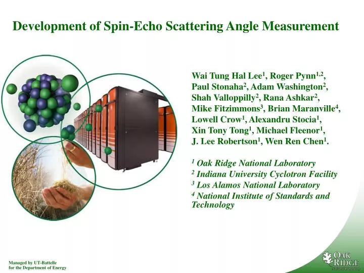 development of spin echo scattering angle measurement