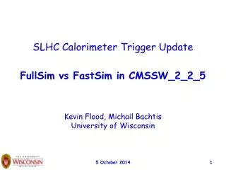 SLHC Calorimeter Trigger Update