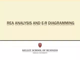 REA analysis and E-R diagramming