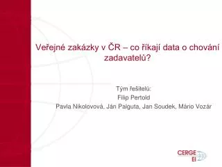 ve ejn zak zky v r co kaj data o chov n zadavatel