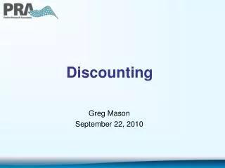 Discounting